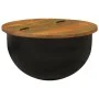 Solid black recycled wood coffee table 50x27 cm by , Coffee table - Ref: Foro24-351755, Price: 107,31 €, Discount: %
