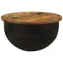 Solid black recycled wood coffee table 50x27 cm by , Coffee table - Ref: Foro24-351755, Price: 107,31 €, Discount: %