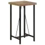 Tall table made of iron and solid recycled wood 55x55x107 cm by , Kitchen and dining tables - Ref: Foro24-356372, Price: 212,...