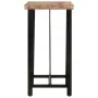 Tall table made of iron and solid recycled wood 55x55x107 cm by , Kitchen and dining tables - Ref: Foro24-356372, Price: 212,...