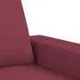 Dreiteiliges Sofaset in Weinrot aus Stoff. von , Sofas - Ref: Foro24-3201896, Preis: 450,64 €, Rabatt: %