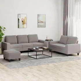 Dreiteiliges Sofaset in grau-taupefarbenem Stoff. von , Sofas - Ref: Foro24-3201913, Preis: 570,61 €, Rabatt: %