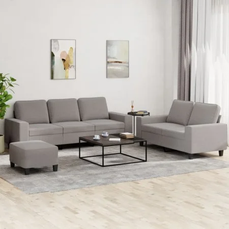 3-piece sofa set in gray taupe fabric by , Sofas - Ref: Foro24-3201913, Price: 570,61 €, Discount: %