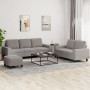 Dreiteiliges Sofaset in grau-taupefarbenem Stoff. von , Sofas - Ref: Foro24-3201913, Preis: 580,12 €, Rabatt: %