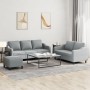 Sofagarnitur mit 3-teiligen Kissen, helles graues Gewebe. von , Sofas - Ref: Foro24-3201842, Preis: 498,53 €, Rabatt: %