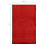 Rote waschbare Fußmatte 90x150 cm von vidaXL, Fußmatten - Ref: Foro24-323425, Preis: 68,28 €, Rabatt: %