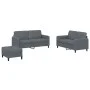 Dreiteiliges dunkelgraues Samtsofa-Set von , Sofas - Ref: Foro24-3201985, Preis: 432,44 €, Rabatt: %