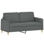 Three-piece dark gray fabric sofa set with cushions by , Sofas - Ref: Foro24-3202095, Price: 496,05 €, Discount: %