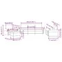 Sofagarnitur mit 4 Teilen, gelbes Samt-Kissen von , Sofas - Ref: Foro24-3202186, Preis: 691,73 €, Rabatt: %