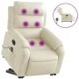 Sillón de masaje elevable eléctrico cuero sintético crema de , Sillones - Ref: Foro24-3205064, Precio: 388,33 €, Descuento: %