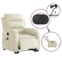 Sillón de masaje elevable eléctrico cuero sintético crema de , Sillones - Ref: Foro24-3205064, Precio: 388,33 €, Descuento: %