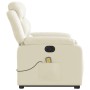 Sillón de masaje elevable eléctrico cuero sintético crema de , Sillones - Ref: Foro24-3205064, Precio: 364,88 €