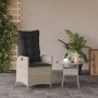 Reclining garden armchair with light gray PE rattan cushions by , Garden chairs - Ref: Foro24-365262, Price: 121,08 €, Discou...