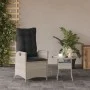 Verstellbarer Gartenliegestuhl mit hellgrauen PE-Rattan-Kissen. von , Gartenstühle - Ref: Foro24-365262, Preis: 134,77 €, Rab...