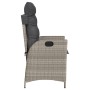 Reclining garden armchair with light gray PE rattan cushions by , Garden chairs - Ref: Foro24-365262, Price: 121,08 €, Discou...