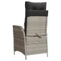 Verstellbarer Gartenliegestuhl mit hellgrauen PE-Rattan-Kissen. von , Gartenstühle - Ref: Foro24-365262, Preis: 134,77 €, Rab...