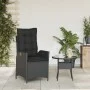 Garten-Liegesessel mit schwarzen Kunststoff-Rattan-Kissen. von , Gartenstühle - Ref: Foro24-365257, Preis: 133,54 €, Rabatt: %