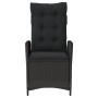 Garten-Liegesessel mit schwarzen Kunststoff-Rattan-Kissen. von , Gartenstühle - Ref: Foro24-365257, Preis: 127,99 €, Rabatt: %