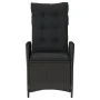 Garten-Liegesessel mit schwarzen Kunststoff-Rattan-Kissen. von , Gartenstühle - Ref: Foro24-365257, Preis: 133,54 €, Rabatt: %