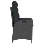 Garten-Liegesessel mit schwarzen Kunststoff-Rattan-Kissen. von , Gartenstühle - Ref: Foro24-365257, Preis: 133,54 €, Rabatt: %