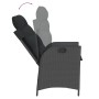 Garten-Liegesessel mit schwarzen Kunststoff-Rattan-Kissen. von , Gartenstühle - Ref: Foro24-365257, Preis: 127,99 €, Rabatt: %