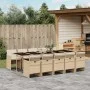 Garden dining set 11 pieces with beige synthetic rattan cushions by , Garden sets - Ref: Foro24-3210574, Price: 945,23 €, Dis...