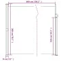Braune seitliche ausziehbare Markise 200x600 cm. von , Sonnenschirme - Ref: Foro24-4004554, Preis: 143,81 €, Rabatt: %