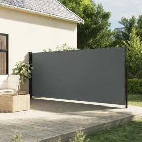 Retractable side awning in anthracite gray, 180x500 cm. by , Umbrellas - Ref: Foro24-4004458, Price: 102,73 €, Discount: %
