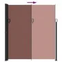 Retractable brown side awning 220x500 cm by , Umbrellas - Ref: Foro24-4004479, Price: 139,30 €, Discount: %
