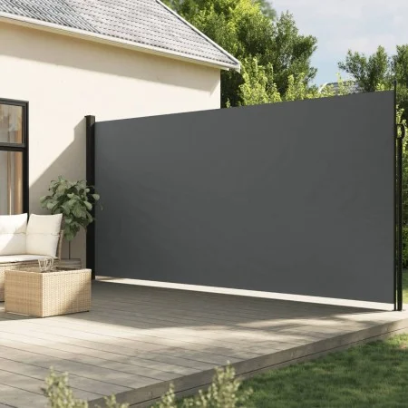 Anthrazitgraues seitliches ausziehbares Markisentuch 200x600 cm von , Sonnenschirme - Ref: Foro24-4004563, Preis: 105,98 €, R...