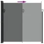 Anthrazitgraues seitliches ausziehbares Markisentuch 200x600 cm von , Sonnenschirme - Ref: Foro24-4004563, Preis: 105,98 €, R...