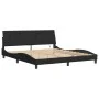 Bed frame with black velvet LED lights 180x200 cm by , Beds and slatted bases - Ref: Foro24-3213795, Price: 253,33 €, Discoun...