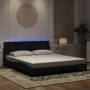 Bed frame with black velvet LED lights 180x200 cm by , Beds and slatted bases - Ref: Foro24-3213795, Price: 253,33 €, Discoun...