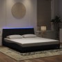 Estructura de cama con luces LED terciopelo negro 180x200 cm de , Camas y somieres - Ref: Foro24-3213795, Precio: 259,71 €, D...