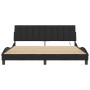 Estructura de cama con luces LED terciopelo negro 180x200 cm de , Camas y somieres - Ref: Foro24-3213795, Precio: 259,71 €, D...