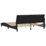 Bed frame with black velvet LED lights 180x200 cm by , Beds and slatted bases - Ref: Foro24-3213795, Price: 253,33 €, Discoun...