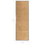 Cremefarbene waschbare Fußmatte 60x180 cm von vidaXL, Fußmatten - Ref: Foro24-323465, Preis: 53,89 €, Rabatt: %