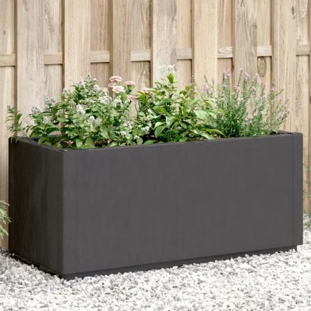 Dark gray PP planter 80x36x35 cm by , Pots and planters - Ref: Foro24-368777, Price: 84,94 €, Discount: %
