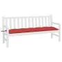 Garden bench cushion in red Oxford fabric 180x50x7 cm by , Cushions for chairs and sofas - Ref: Foro24-361627, Price: 32,46 €...