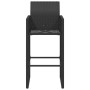 Hochstühle für den Garten, 2 Stück, schwarzes Kunststoff-Rattan von , Gartenstühle - Ref: Foro24-368702, Preis: 153,36 €, Rab...