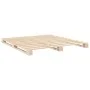Solid pine wood bed frame with headboard 200x200cm by , Beds and slatted bases - Ref: Foro24-3281555, Price: 240,72 €, Discou...