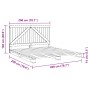 Solid pine wood bed frame with headboard 200x200cm by , Beds and slatted bases - Ref: Foro24-3281555, Price: 243,28 €, Discou...