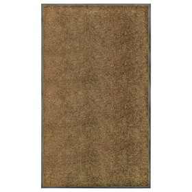 Braune waschbare Fußmatte 90x150 cm von vidaXL, Fußmatten - Ref: Foro24-323437, Preis: 65,44 €, Rabatt: %