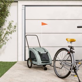 Bicycle pet trailer, iron frame, gray Oxford fabric by , pet strollers - Ref: Foro24-93979, Price: 114,25 €, Discount: %
