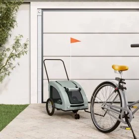 Remolque de bicicleta mascotas hierro tela Oxford gris de , Cochecitos para mascotas - Ref: Foro24-93979, Precio: 112,08 €, D...