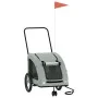 Bicycle pet trailer, iron frame, gray Oxford fabric by , pet strollers - Ref: Foro24-93979, Price: 112,08 €, Discount: %