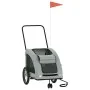 Bicycle pet trailer, iron frame, gray Oxford fabric by , pet strollers - Ref: Foro24-93979, Price: 112,08 €, Discount: %