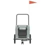 Bicycle pet trailer, iron frame, gray Oxford fabric by , pet strollers - Ref: Foro24-93979, Price: 112,08 €, Discount: %