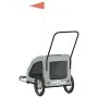 Bicycle pet trailer, iron frame, gray Oxford fabric by , pet strollers - Ref: Foro24-93979, Price: 112,08 €, Discount: %