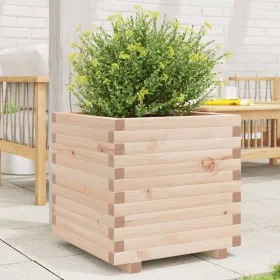 Jardinera madera maciza de pino 50x50x49,5 cm de , Maceteros y jardineras - Ref: Foro24-3282514, Precio: 111,51 €, Descuento: %